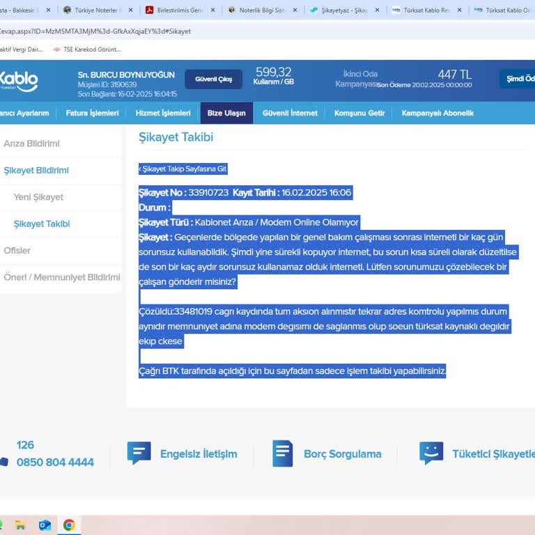 Sürekli İnternet Kopmaları Ve Haksız Ücretlendirme