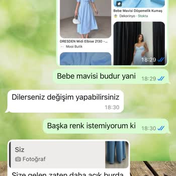 Yanıltıcı Ürün Rengi Ve Müşteri Hizmetleri Sorunu