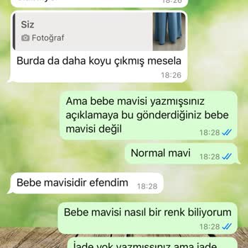 Yanıltıcı Ürün Rengi Ve Müşteri Hizmetleri Sorunu