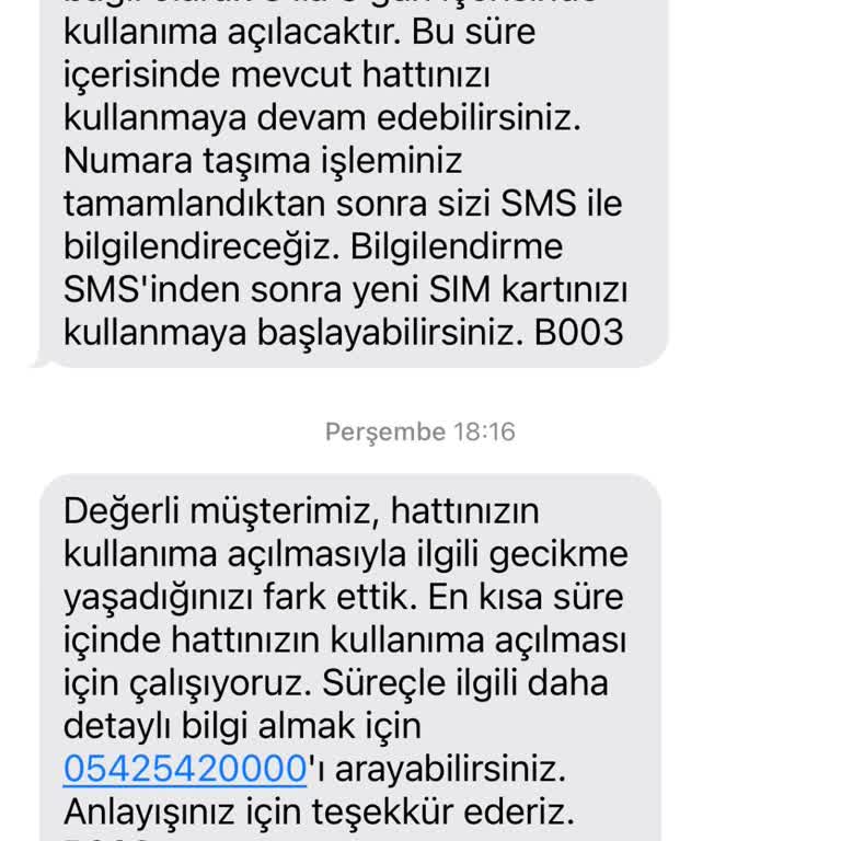 Vodafone'da Hattım Açılmıyor Ve Müşteri Hizmetleri Yetersiz