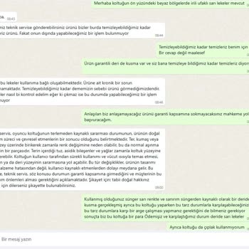 Rampage Oyuncu Koltuğunda Hızlı Sararma Sorunu