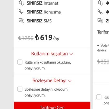 Vodafone İletişim Sorunu Ve Yüksek Tarife Fiyatları Mağduriyeti