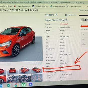 Renault Mais'ten Aldığım Araçta Çatlak Ve Garantide Sorun Yaşadım