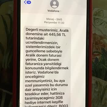 Vodafone'dan Yanıltıcı Tarifeler Ve Fatura Şoku