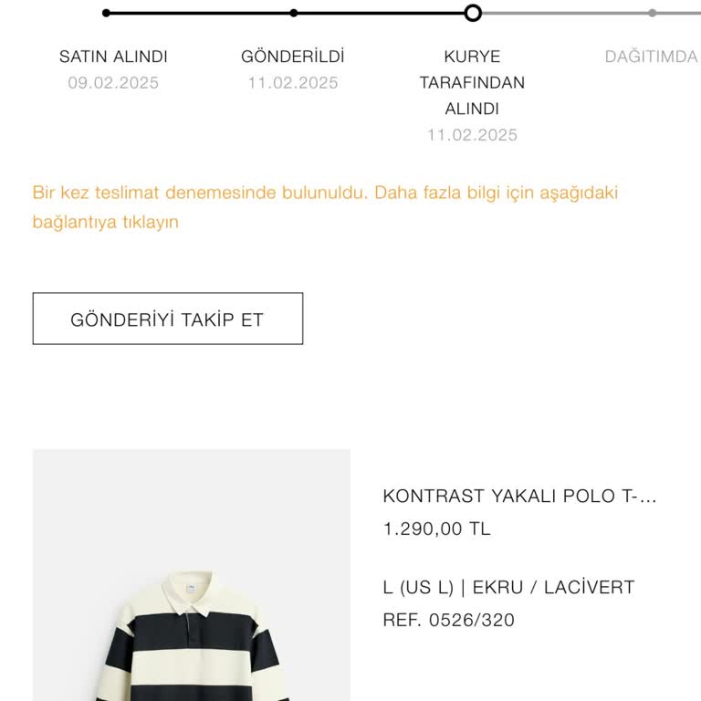 Zara Ve Kargo Firması Arasında Kalan Sipariş