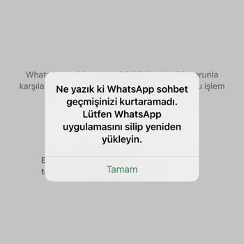 WhatsApp Yedekleme Sorunu Ve Destek Eksikliği