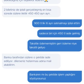 Obilet'ten İptal Edilen Biletin Geri Ödemesinde Yaşanan Sorun