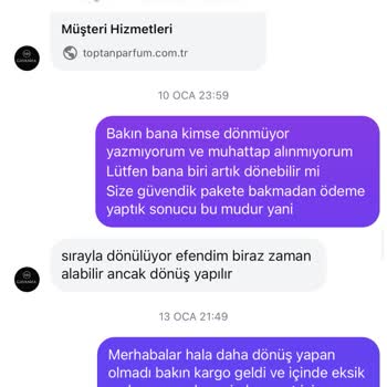 Eksik Ürün Ve Yanıtsız İletişim Sorunu