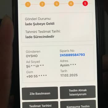 Kargo Firması Keyfi İade Yaptı, Siparişim Kayboldu