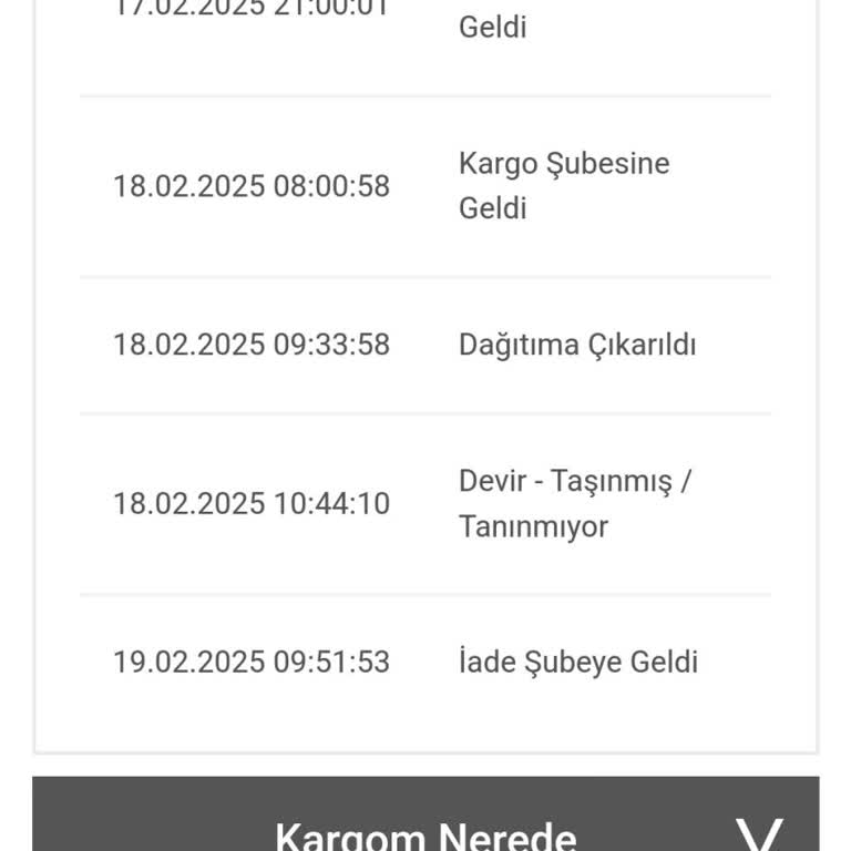 A101 Kargo Hizmeti Hayal Kırıklığı