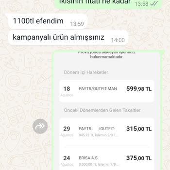 İade Edilen Ürünün Ücreti Hala Ödenmedi