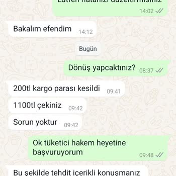 İade Edilen Ürünün Ücreti Hala Ödenmedi