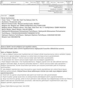 Atasun Optik'te Değişim Sorunu