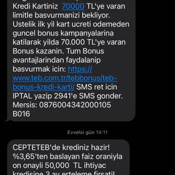 Yanıltıcı Kredi Kampanyası Deneyimi