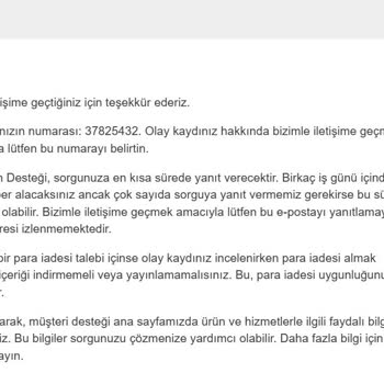 PlayStation Deluxe İptal Talebime Yanıt Alamadım