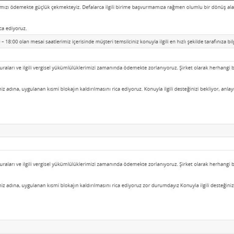 Ödemelerde Sürekli Erteleme Ve İnat