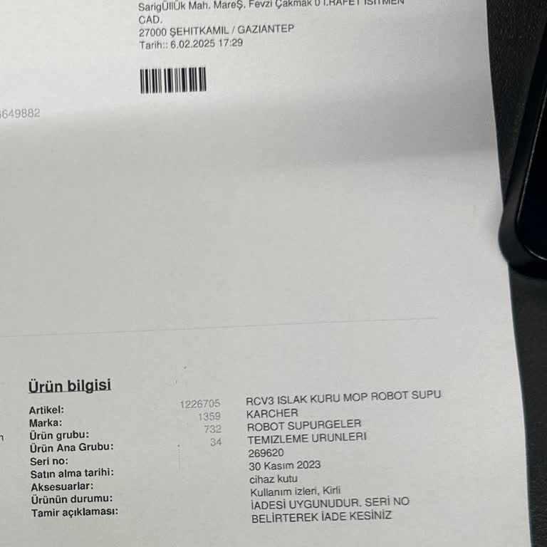 Media Markt'tan Alınan Ürünün İadesinde Sorunlar