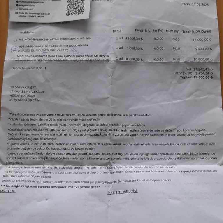 Ürünler Hasarlı Geldi, Hizmet Yetersiz Kaldı