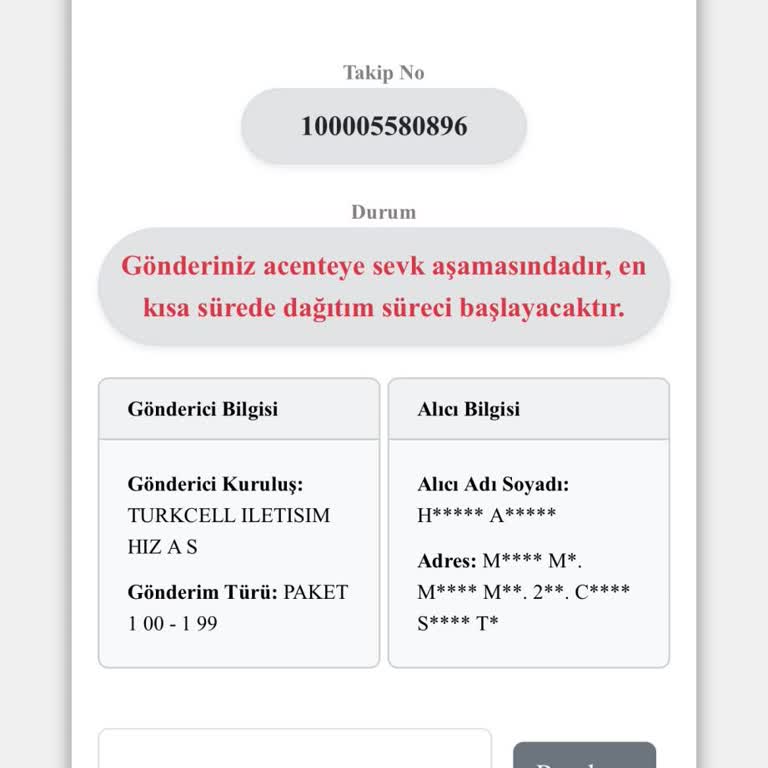 Kuryenet Turkcell Gönderim Dağıtıma Çıkmıyor Acil Yardım Bekliyorum