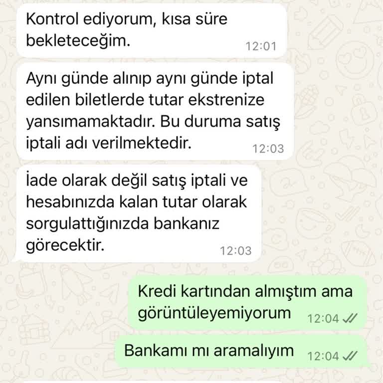 Kamil Koç Bilet İptali Sonrası Para İadesi Sorunu