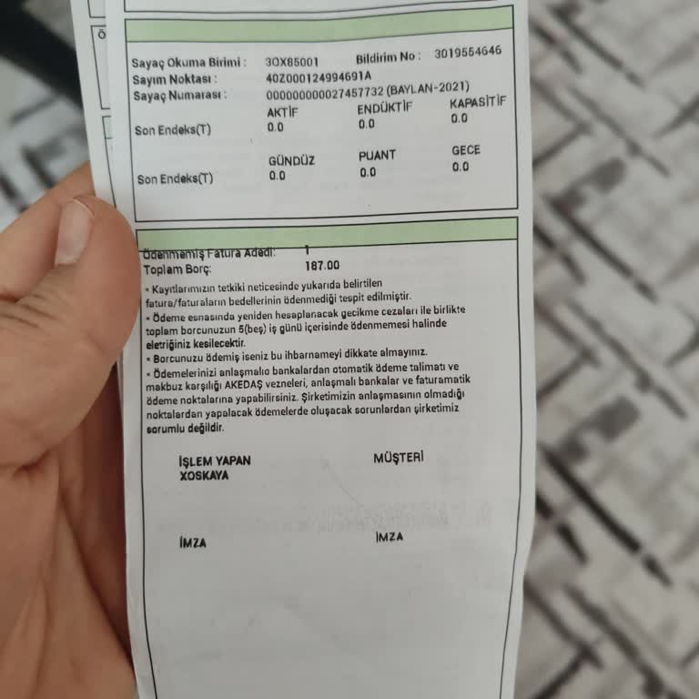 Ödenmiş Faturaya Kesme Emri Şoku
