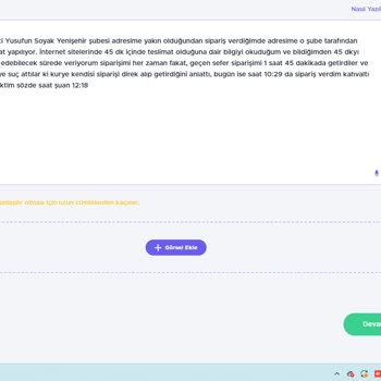 Köfteci Yusuf'un Teslimat Gecikmeleri Ve İletişim Sorunları
