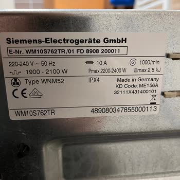 Siemens Çamaşır Makinesi Yedek Parça Uyumsuzluğu