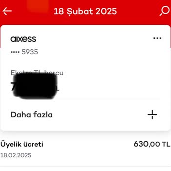 Haksız Kart Aidatı İptali Talebi