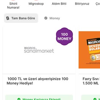 Migros'ta Eksik Money Yüklemesi Sorunu