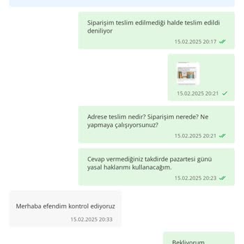 Teslim Edilmediği Halde Teslim Edildi Denilen Sipariş Sorunu