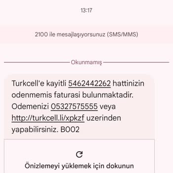 Yanlış Fatura Bildirimi Ve Güvenlik Endişesi