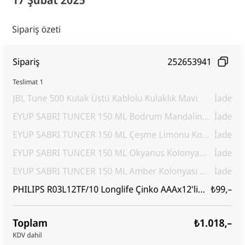 Sipariş İadesi Karmaşası: Yanlış Anlaşılan Toplu Alım
