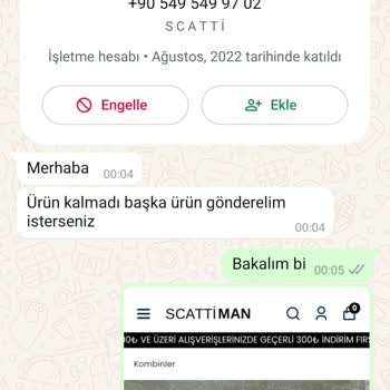 Scattiman'dan İade Edilmeyen Para Ve İletişim Sorunu
