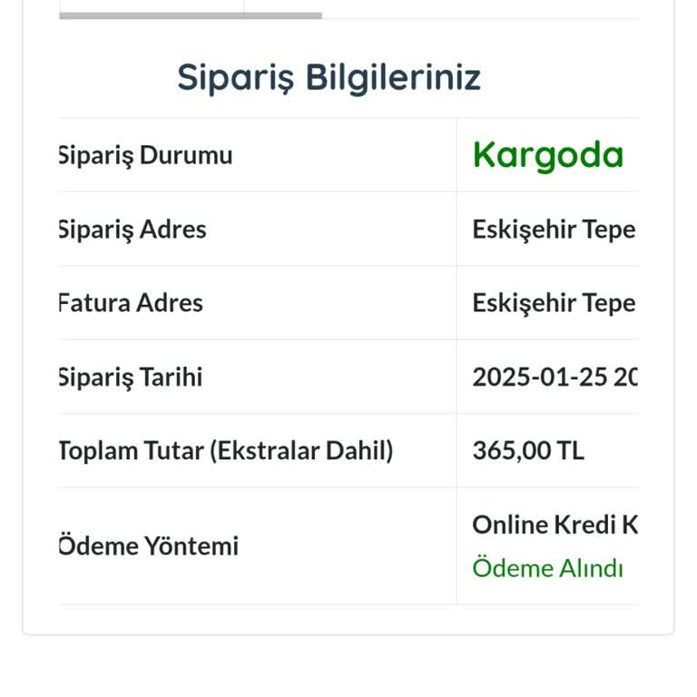 Kayıp Şal Siparişi: Bir Aydır Bekliyorum!