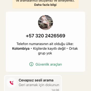 WhatsApp Üzerinden Gelen Şüpheli Aramalar
