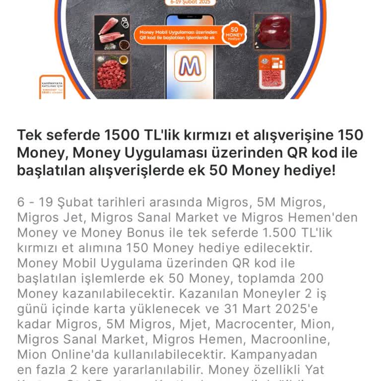 Migros Kampanya Koşullarının Yerine Getirilmemesi