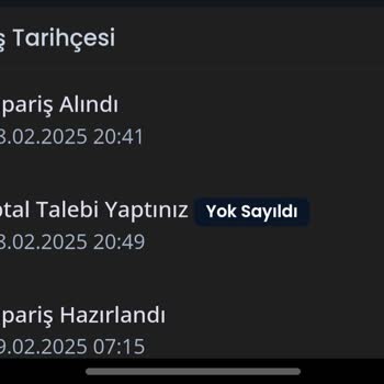 İptal Edilemeyen Sipariş Ve Cevapsız Mesajlar
