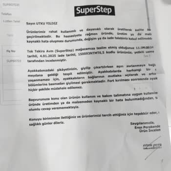 Skechers Ayakkabıda Beklenmedik Aşınma Ve Yırtılma Sorunu