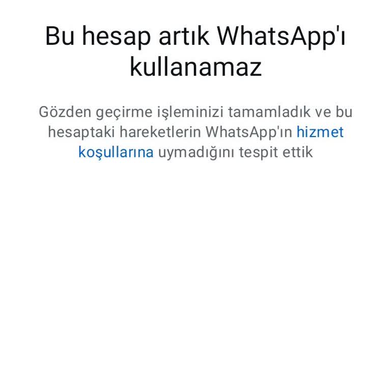 WhatsApp Hesabım Haksız Yere Engellendi!