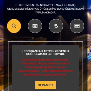 Yanıltıcı Mesajla Yapılan HGS Ödemesi Sorunu