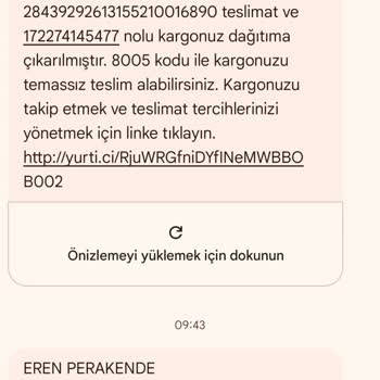 Yurtiçi Kargo Gönderi Teslimat Talebi