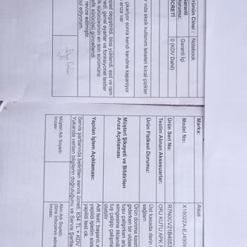 Teknosa'dan Alınan Asus Bilgisayarın Bitmeyen Sorunları