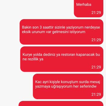 Burger King'de Eksik Sipariş Ve Yetersiz Destek