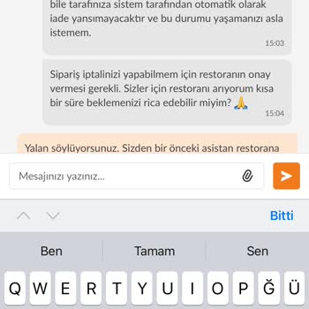 Yanlış Sipariş İptalinde Zorluk