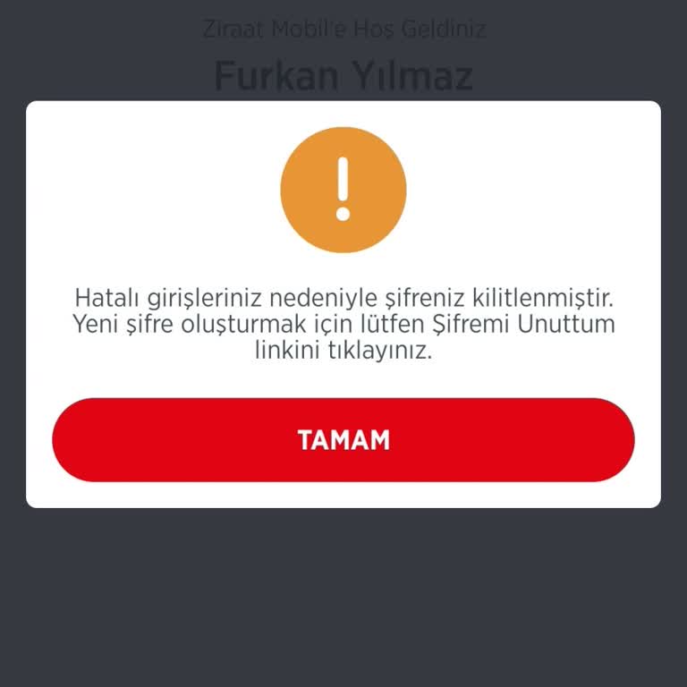 Ziraat Mobil Para Gönderme Sorunu Ve Şifre Hatası