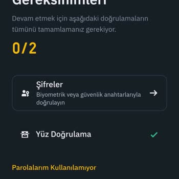 Binance TR Hesabına Giriş Sorunu Ve Geçiş Anahtarı Eksikliği