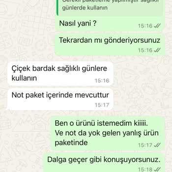 Yanlış Ürün Ve İlgisiz Müşteri Hizmetleri