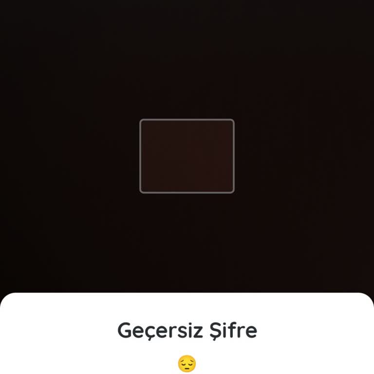 Kazandırio Uygulamasında Geçersiz Şifre Sorunu