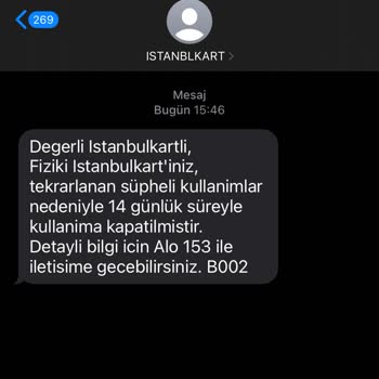Haksız Abonman Kartı Kapatılması