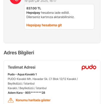 Sipariş Sorunu Ve İletişim Eksikliği